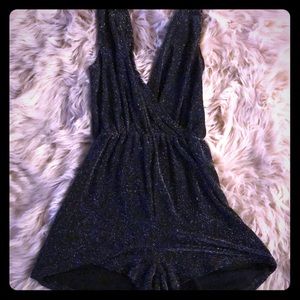 Sparkly Black Romper